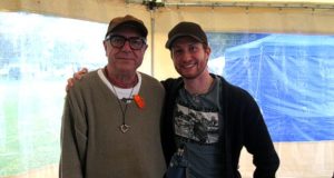 Da sinistra Francesco Vairano, voce di Gollum, e Davide Perino, voce di Frodo